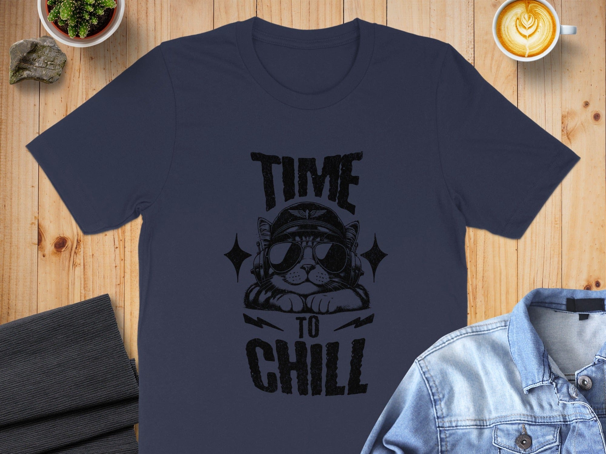 Time to Chill Cat Graphic T-Shirt