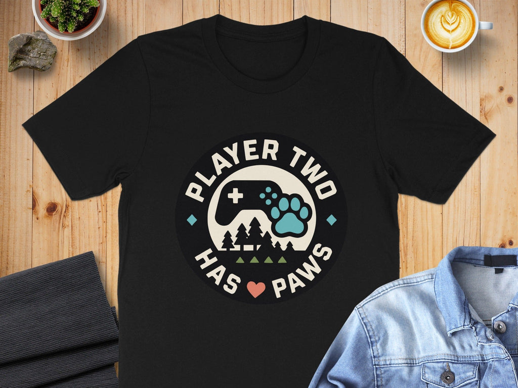 Player Two Has Paws Gaming T-Shirt