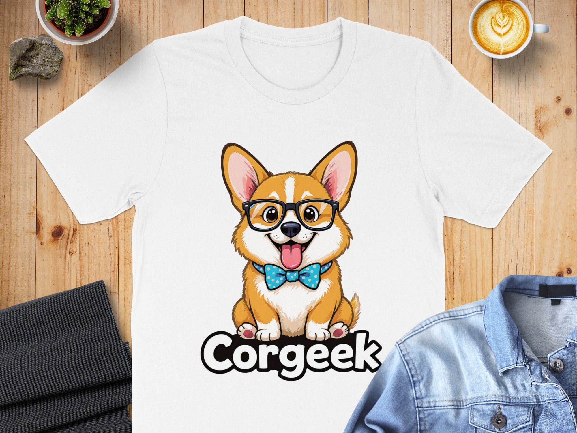Cute Corgi with Glasses Adorable Corgi T-shirt product