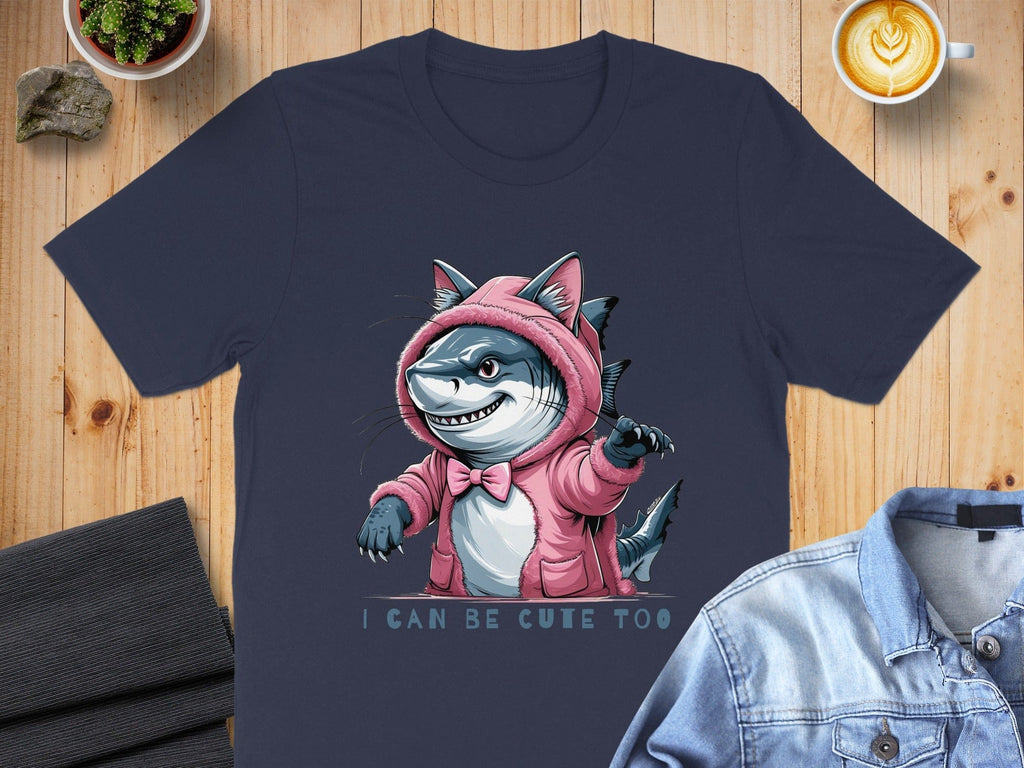 Shark Dressed As Cat I Can Be Cute Too Shirt
