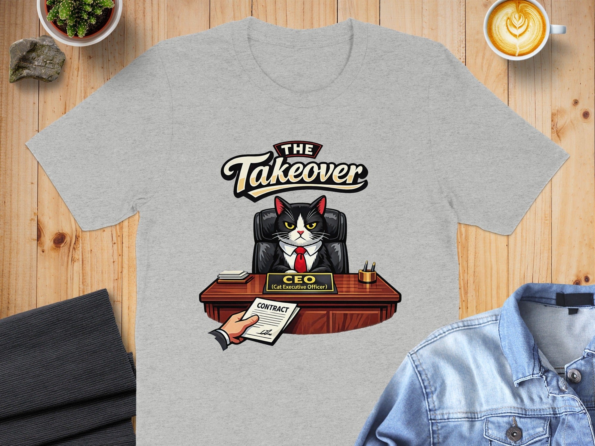 The Takeover CEO Cat Executive Officer Graphic Shirt