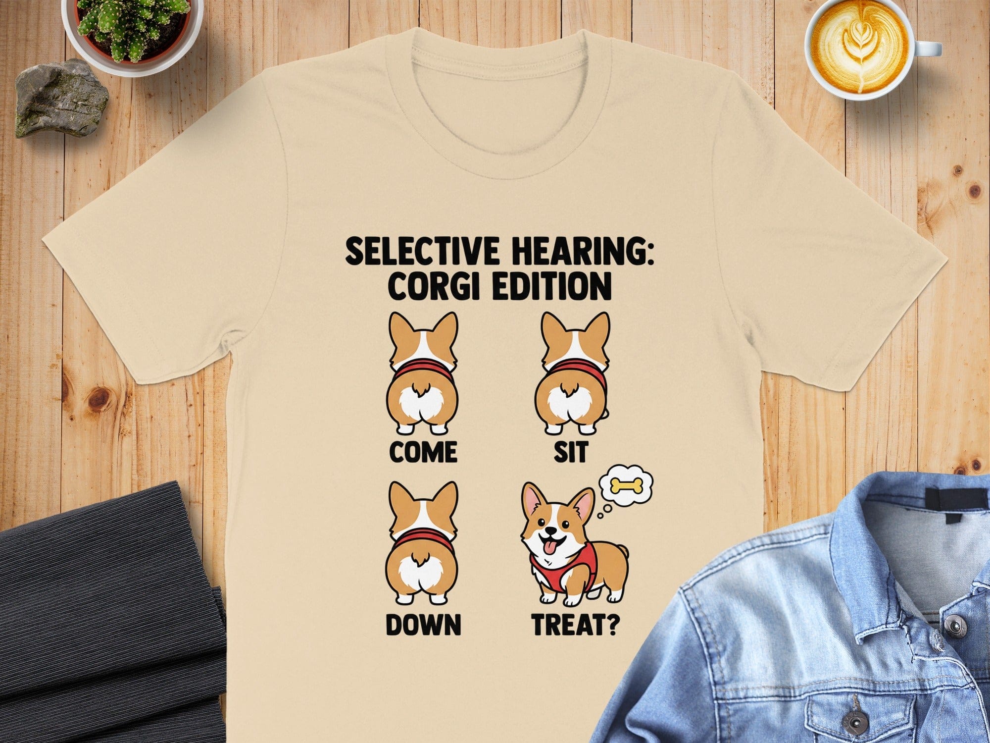 Selective Hearing Corgi Edition Funny Dog Lover T-Shirt