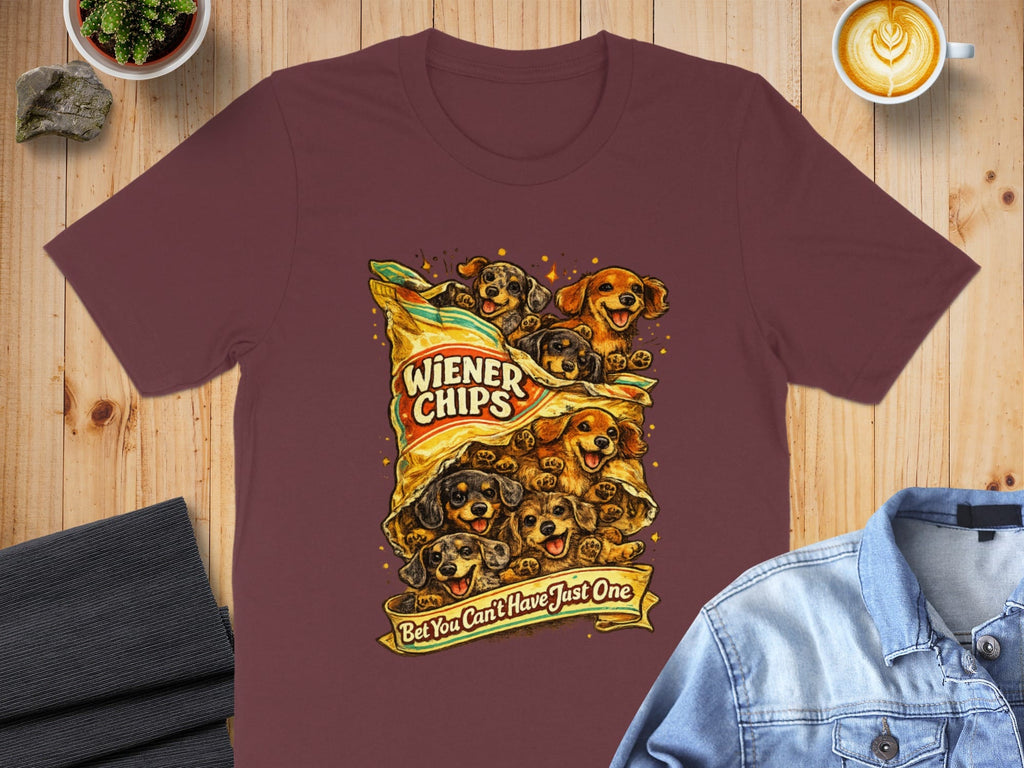 Wiener Chips Bet You Can't Have Just One T-Shirt