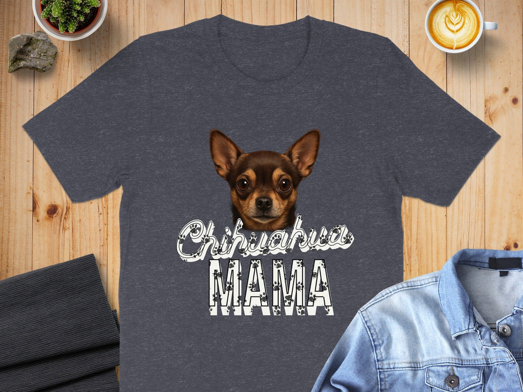 Cute Chihuahua Mama Graphic T-Shirt for Dog Lovers