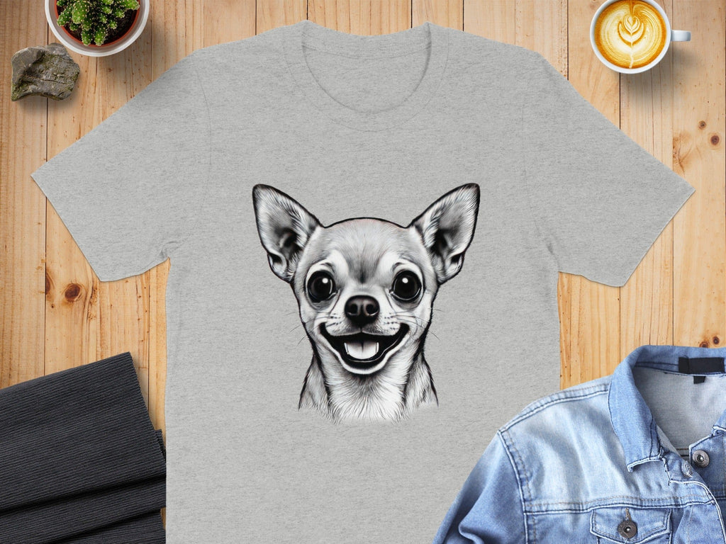 Whimsical Chihuahua Graphic Tee for Animal Lovers