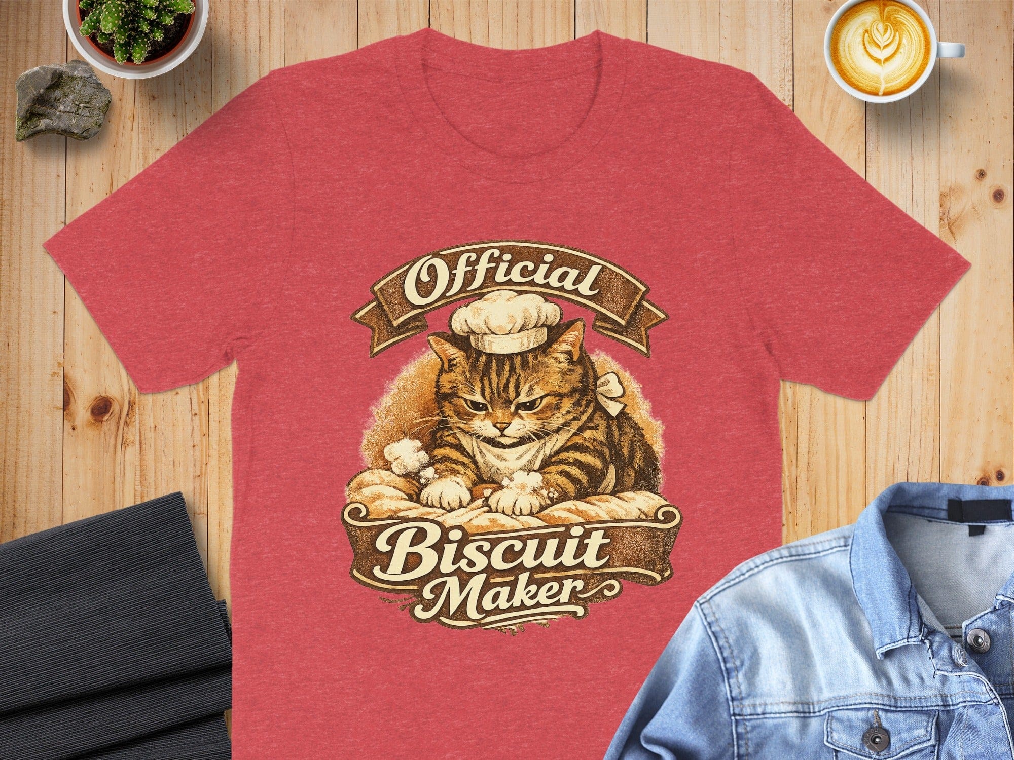 Official Biscuit Maker Cat Graphic T-Shirt