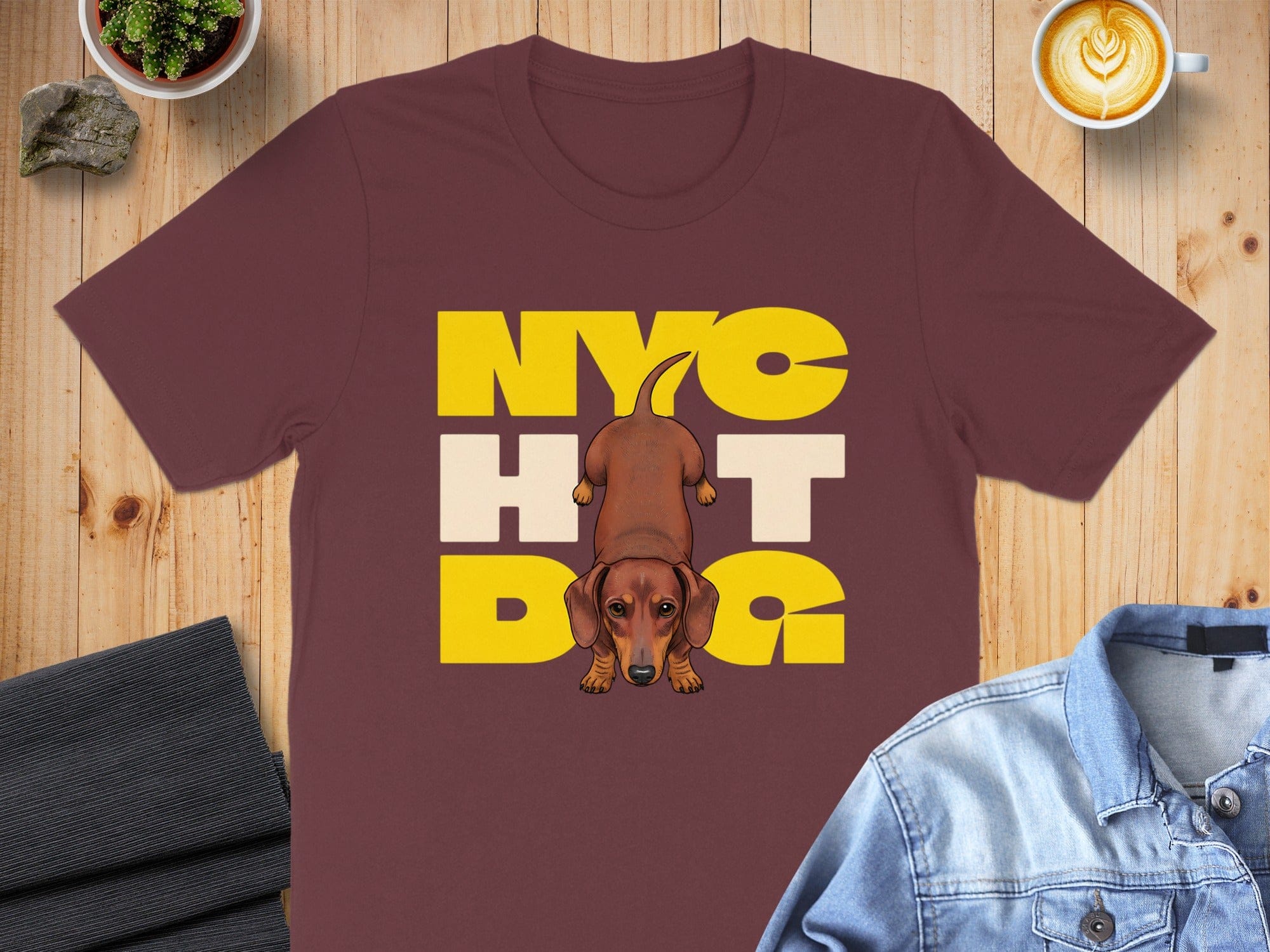 NYC Hot Dog Graphic T-Shirt Fun and Unique Design