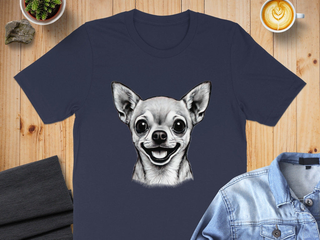 Smiling Chihuahua Graphic Design Shirt