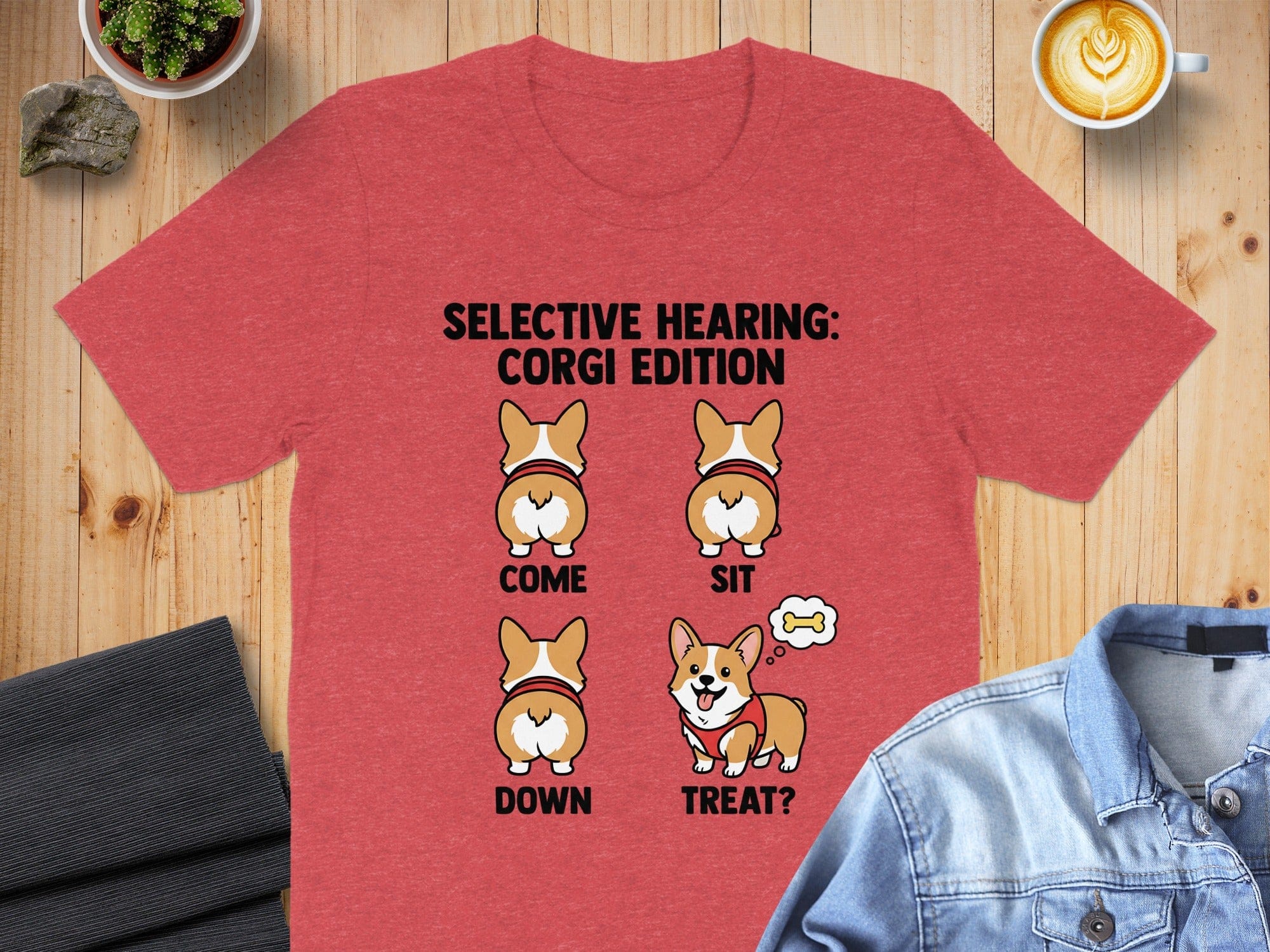 Selective Hearing Corgi Edition Funny T-Shirt