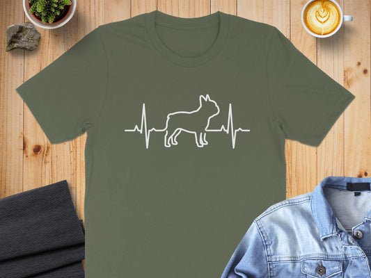 Dog Heartbeat Design T-Shirt Casual Fashion Tee