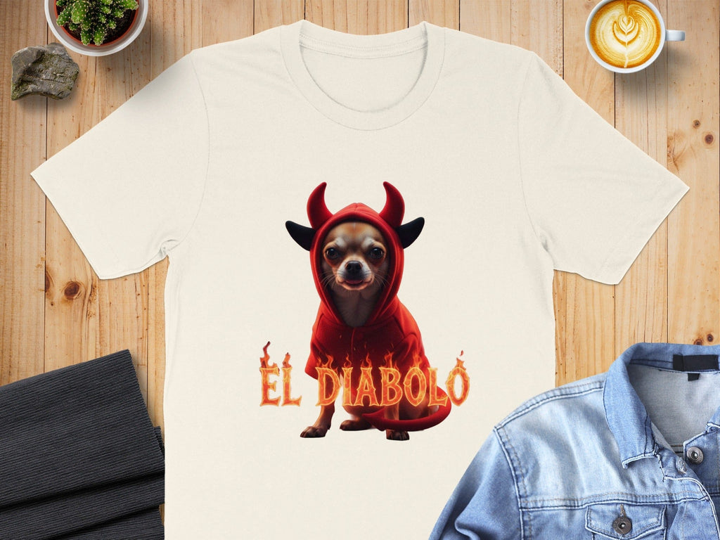 El Diablo Chihuahua Cute Dog Halloween Themed Shirt