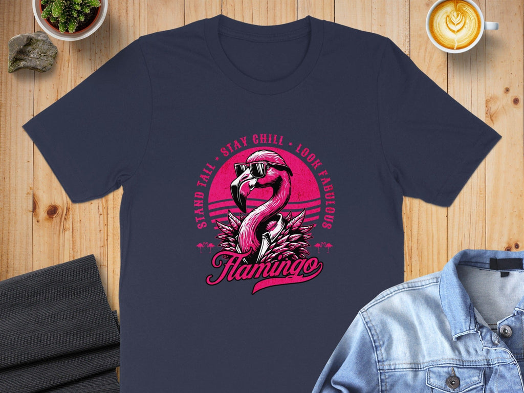 Stand Tall Stay Chill Look Fabulous Flamingo Shirt