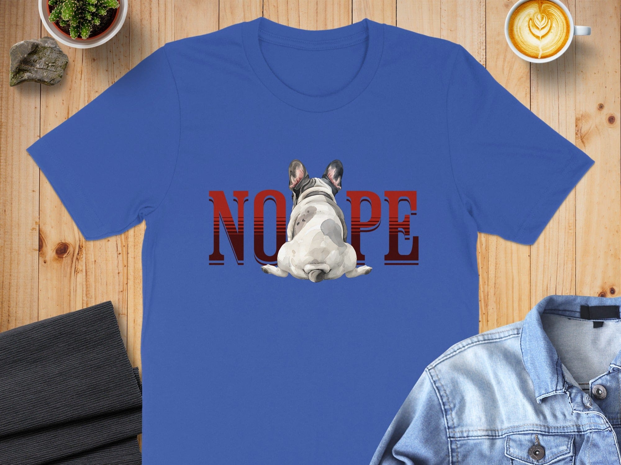 French Bulldog Nope Design T-Shirt for Dog Lovers