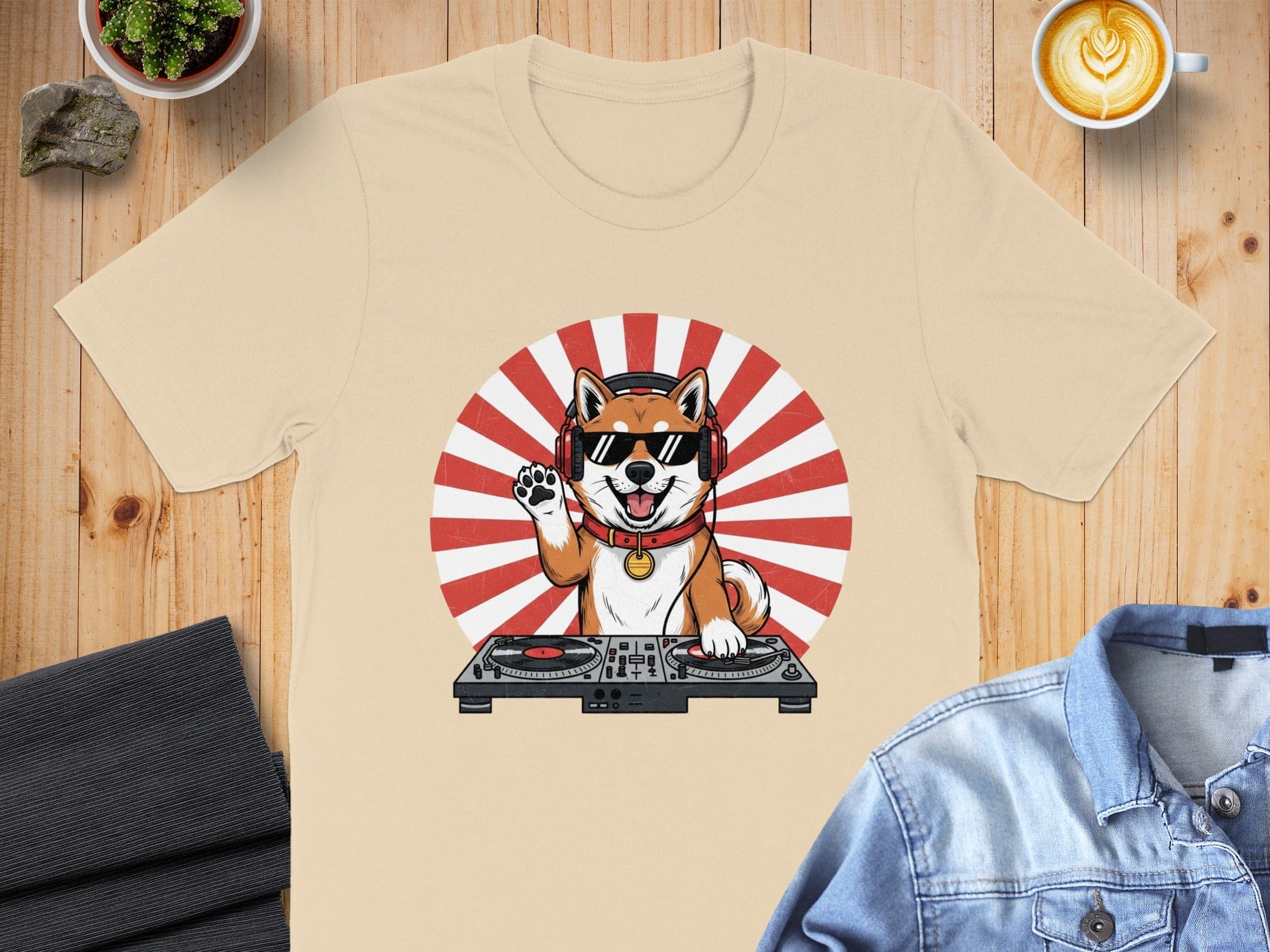 Cool DJ Dog Graphic Tee Perfect Gift for Music Lovers