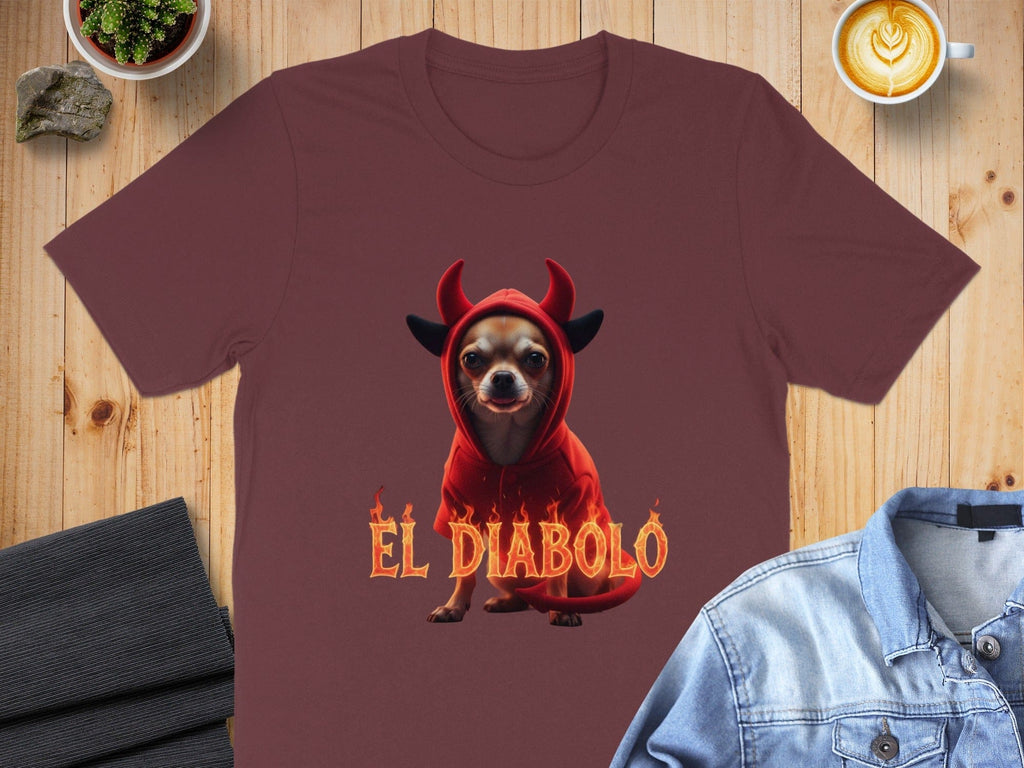 El Diabolo Dog in Costume Halloween Shirt