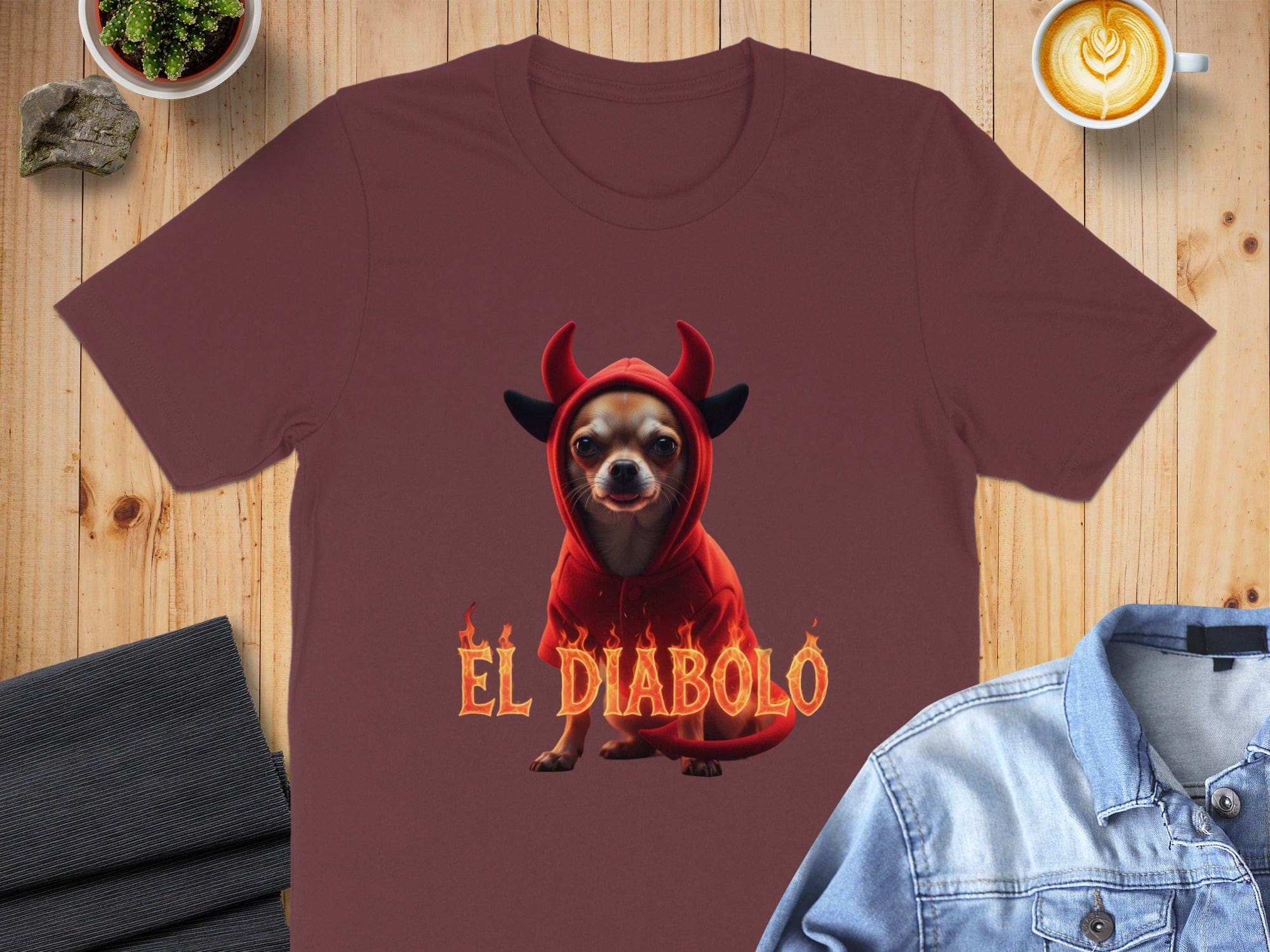 El Diabolo Dog in Costume Halloween Shirt