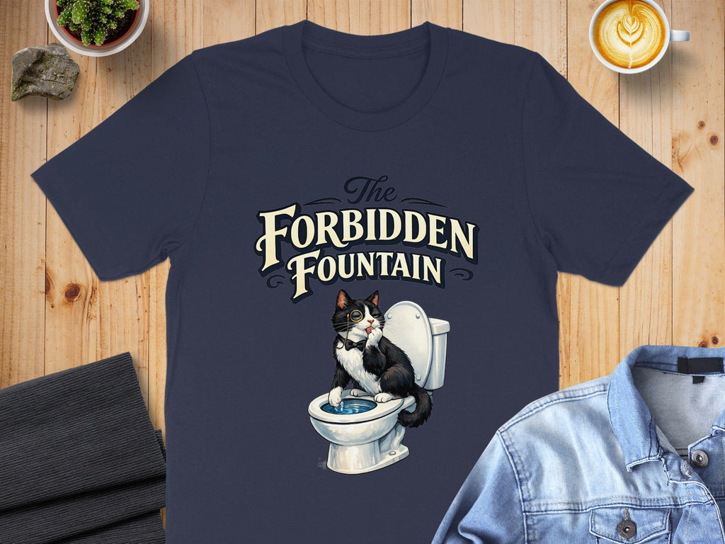 The Forbidden Fountain Cat Using Toilet Shirt