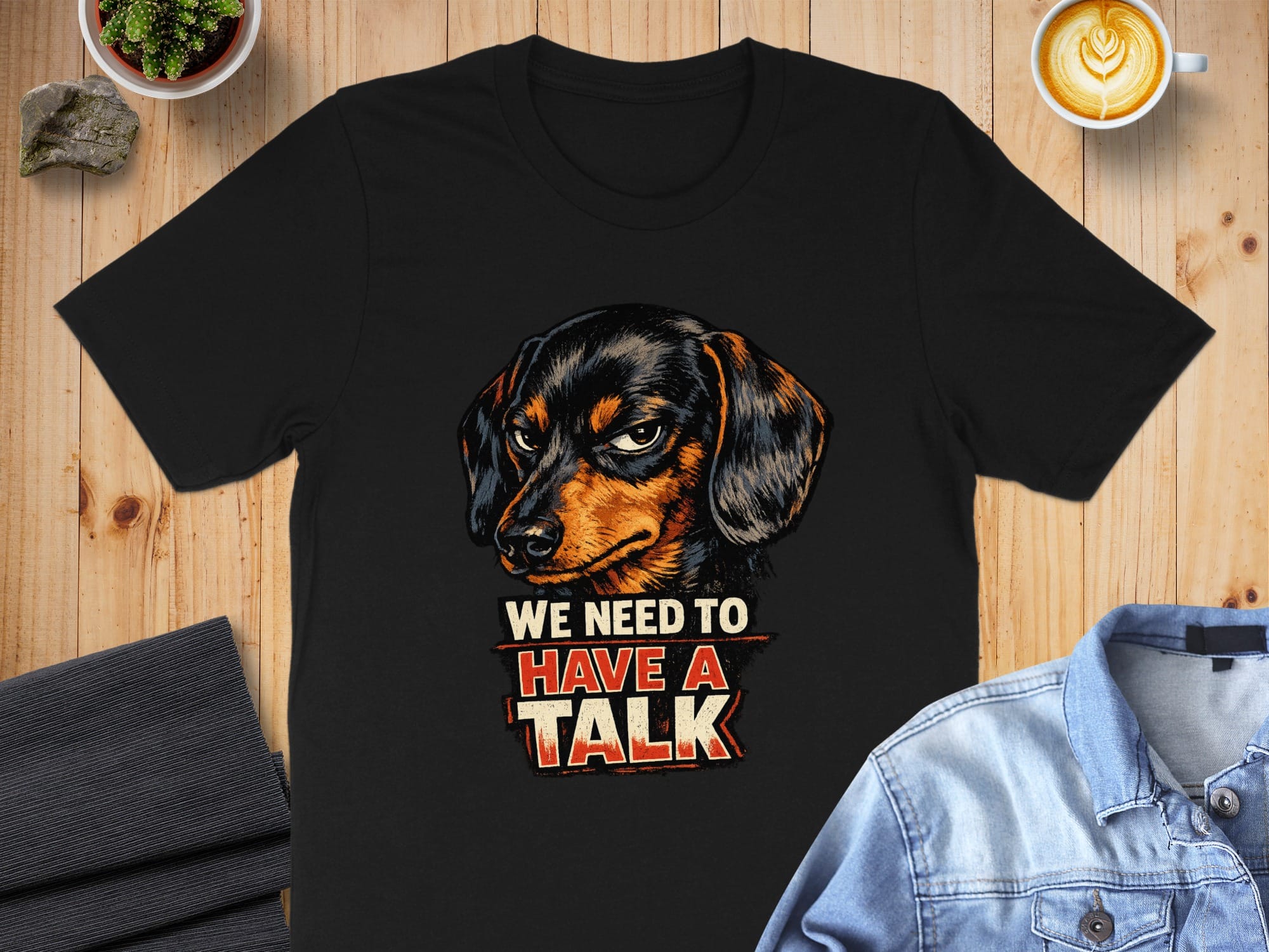 We Need To Have A Talk Dachshund Graphic Tee