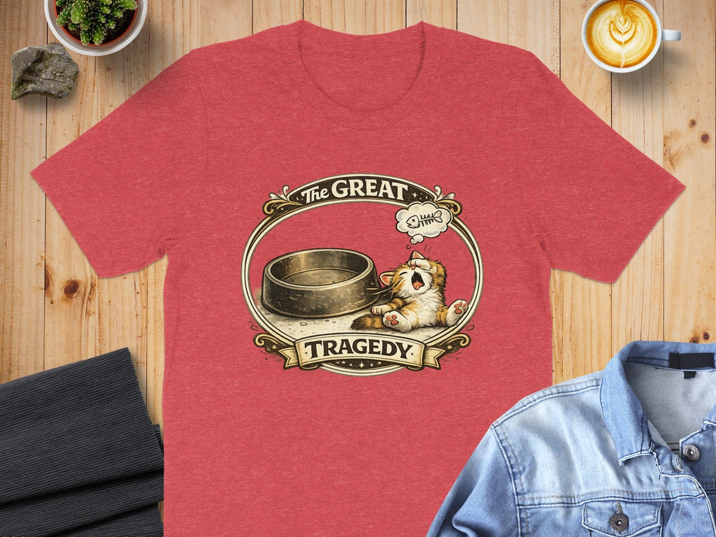 The Great Tragedy Funny Cat Graphic T-Shirt