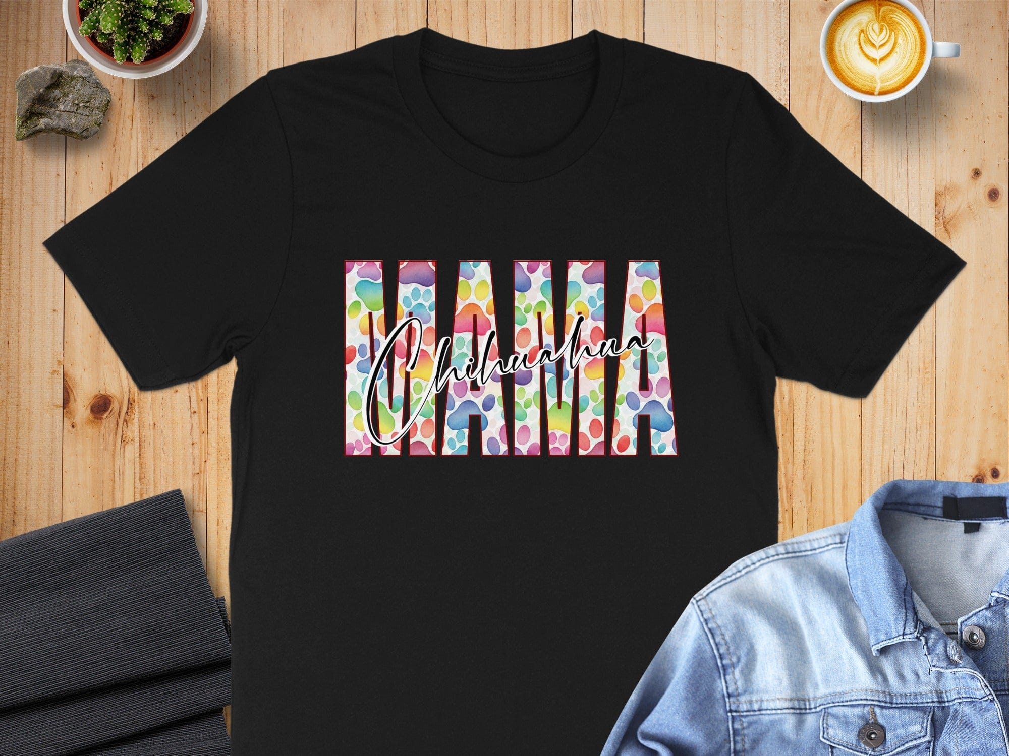Mama Colorful Letters Graphic T Shirt