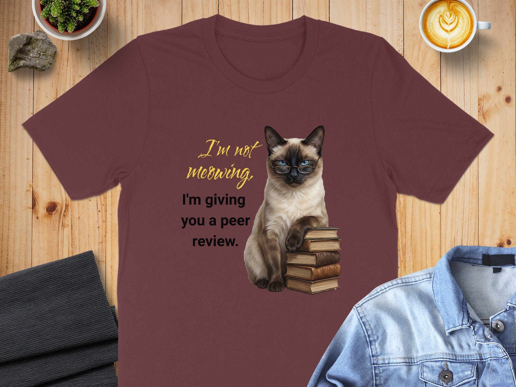 Peer Reviewing Siamese Cat T-Shirt
