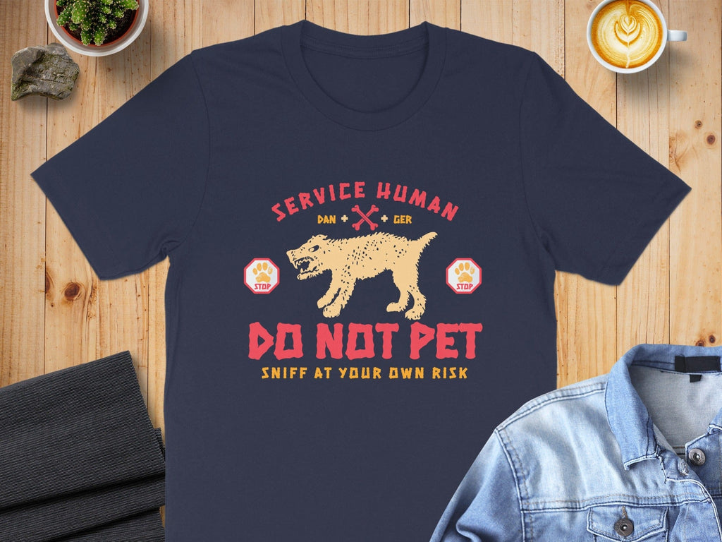 Service Human Do Not Pet Sniff At Your Own Risk Shirt