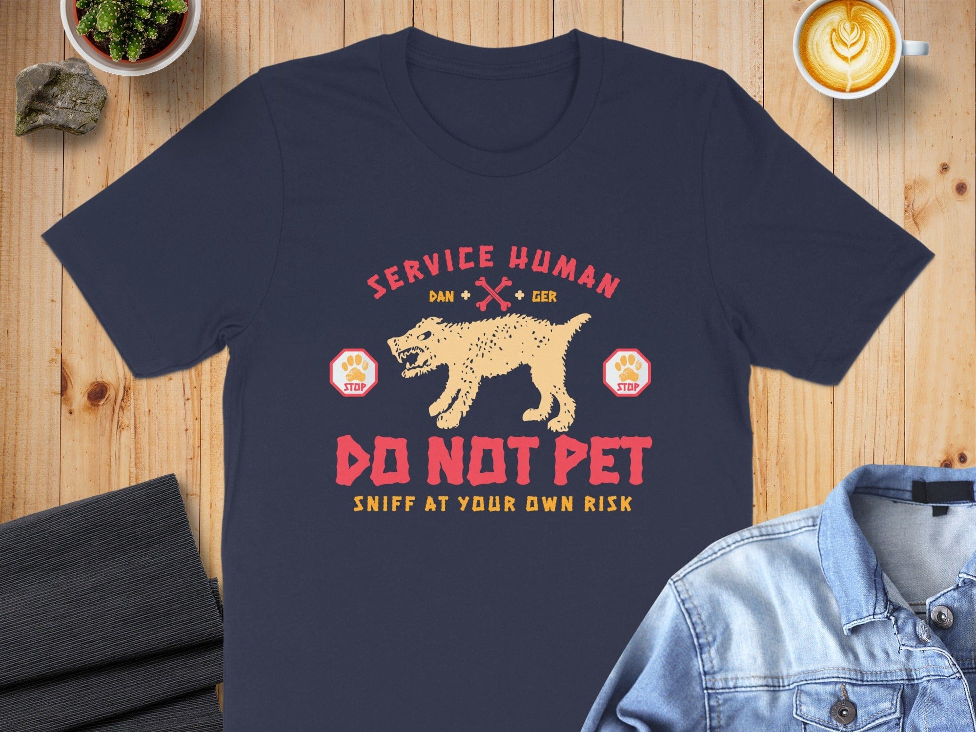 Service Human Do Not Pet Sniff At Your Own Risk Shirt