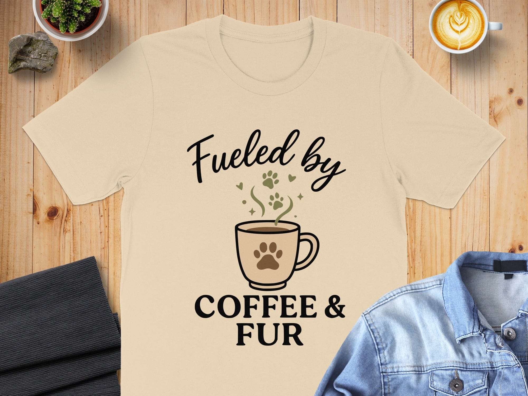 Fueled by Coffee and Fur Graphic Tee