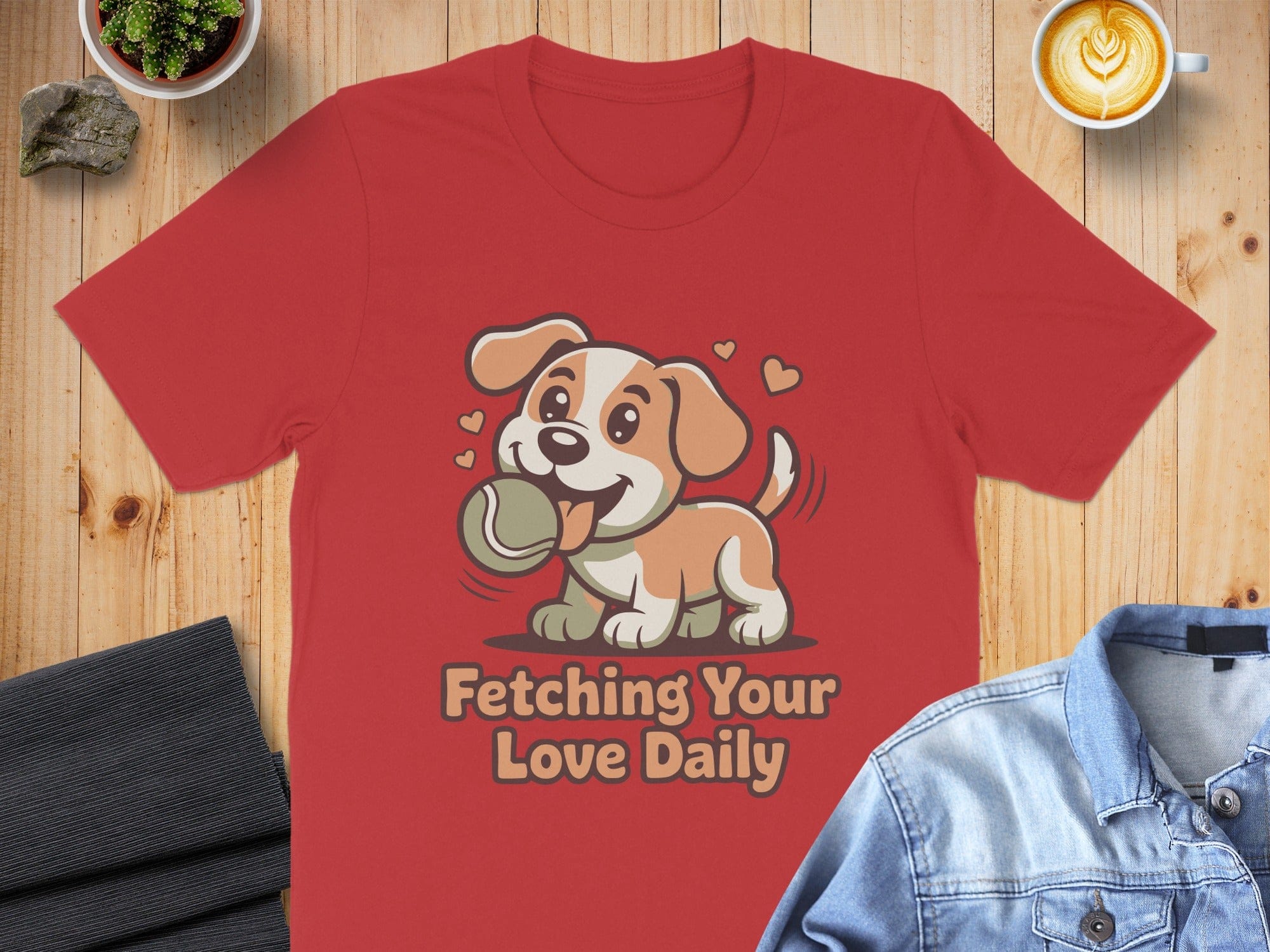 Fetching Your Love Daily Adorable Dog T-Shirt
