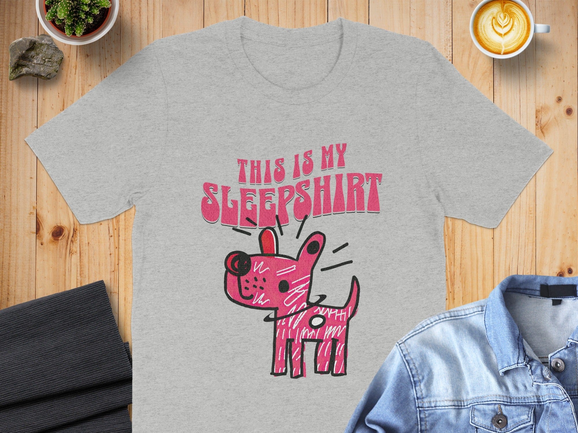 This Is My Sleepshirt With Cartoon Dog T-Shirt