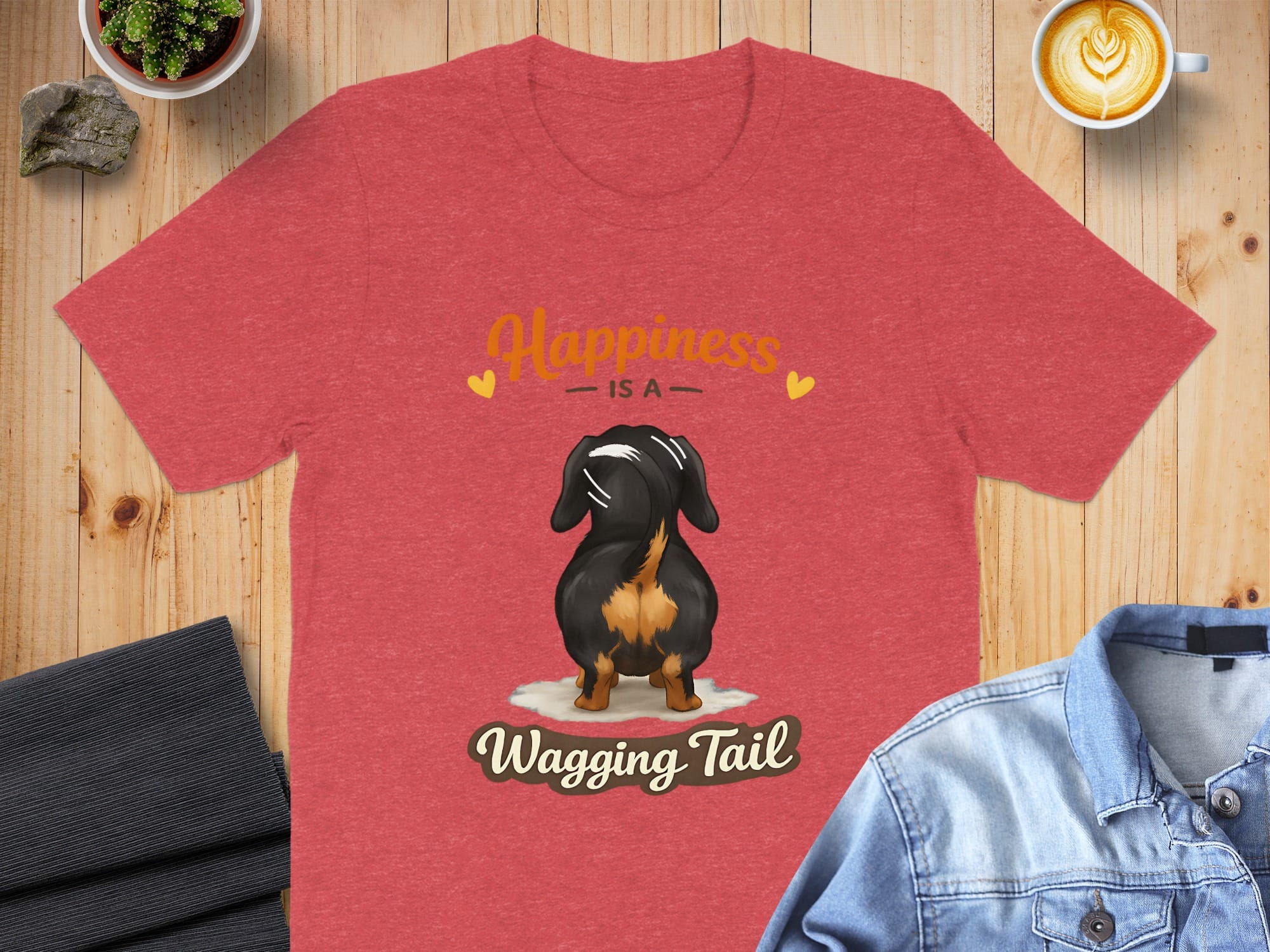 Happiness Is a Wagging Tail T-Shirt Product