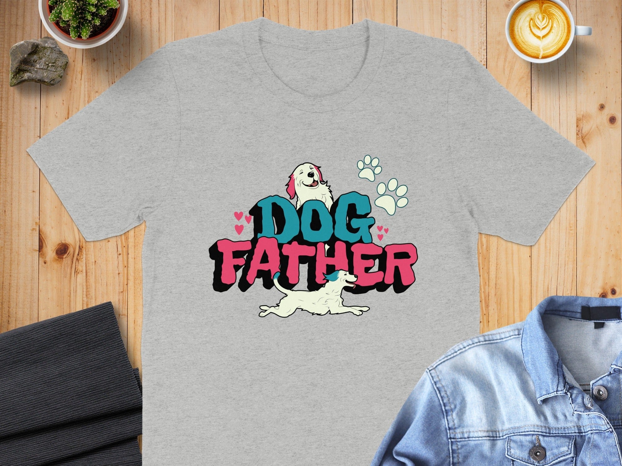 Dog Father Graphic Tee for Dog Lovers