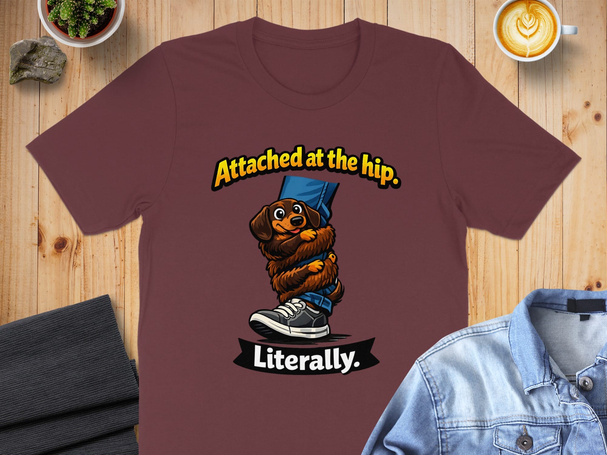 Attached at the hip Literally graphic t-shirt