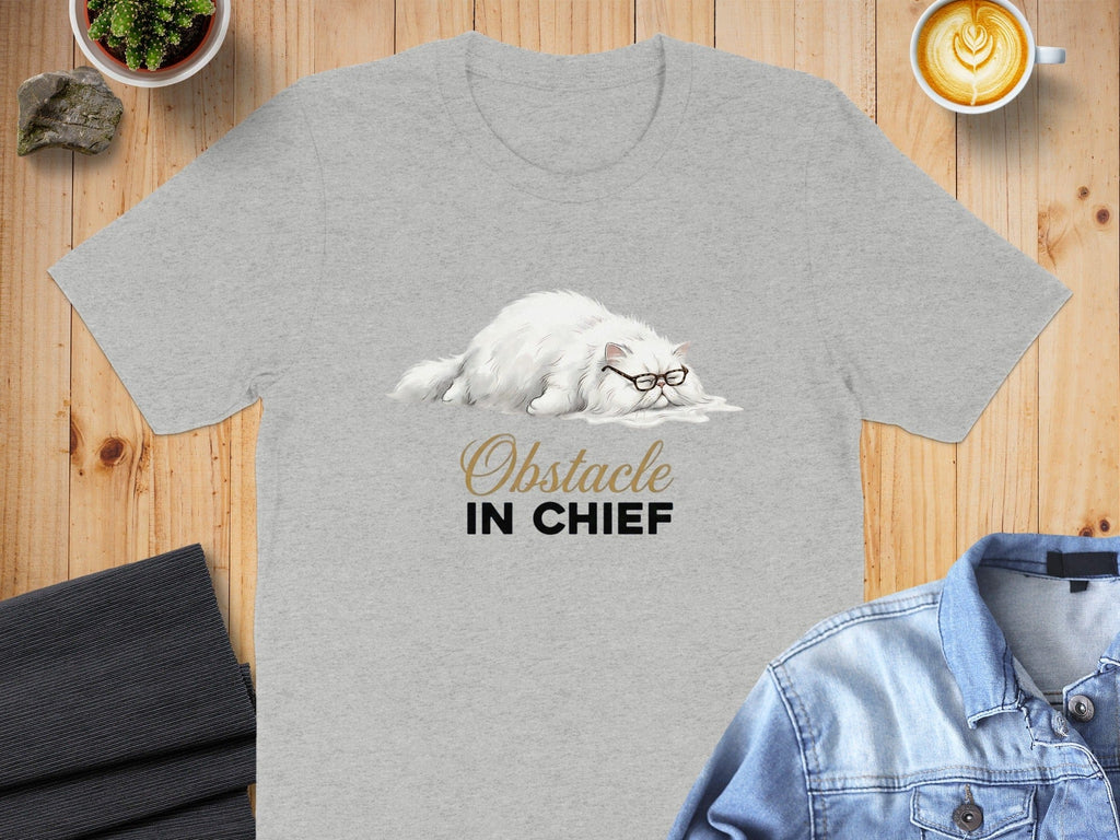 Obstacle In Chief Persian Cat T-Shirt