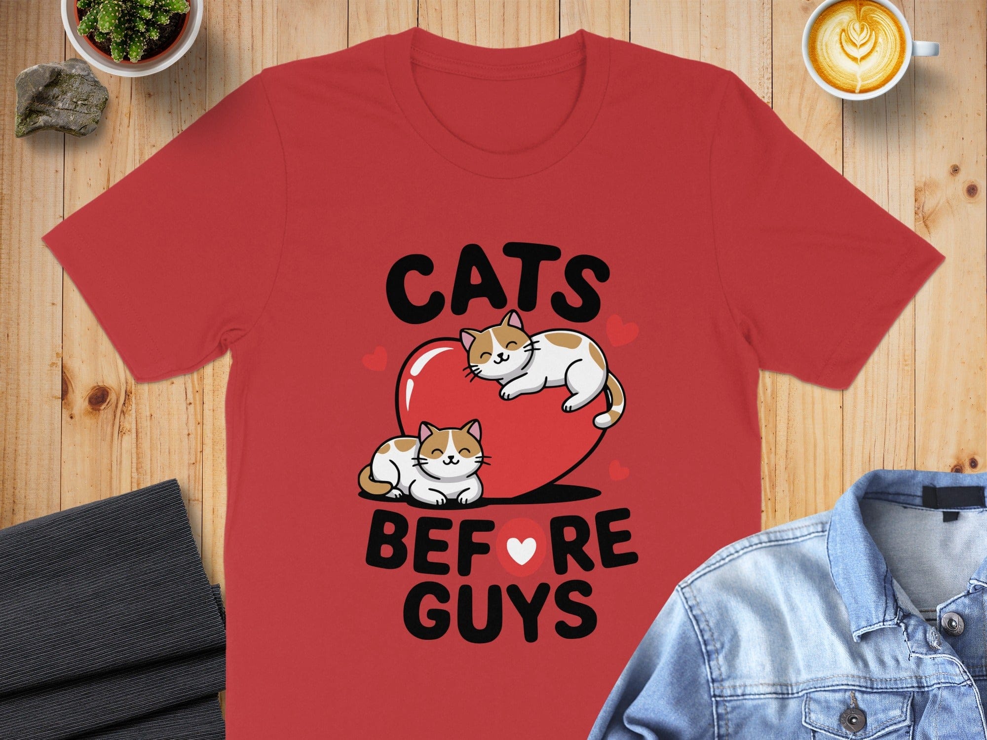 Cats Before Guys Graphic Tee