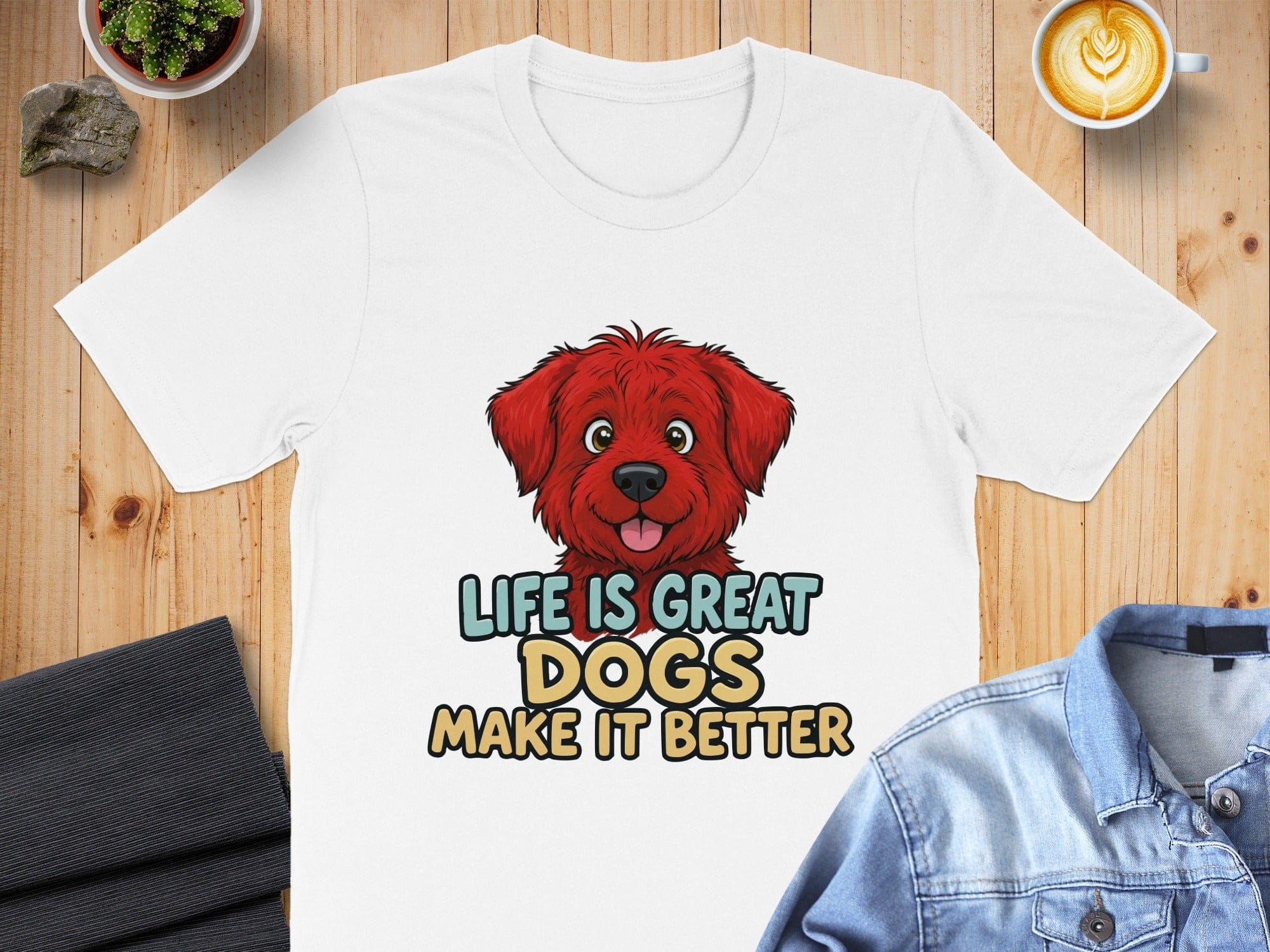 Life is Great Dogs Make It Better Tee Shirt