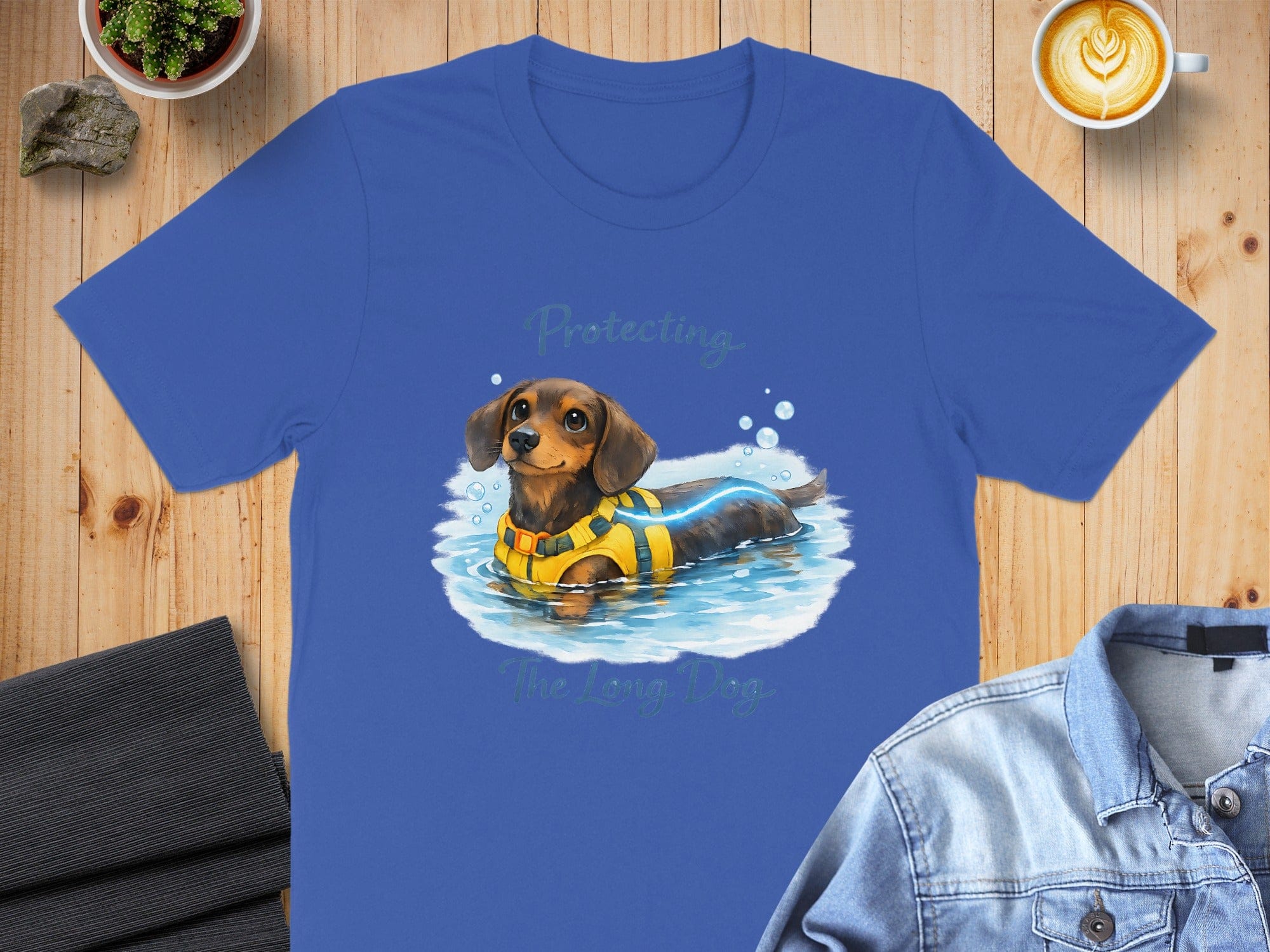 Protecting The Long Dog Graphic Tee Product