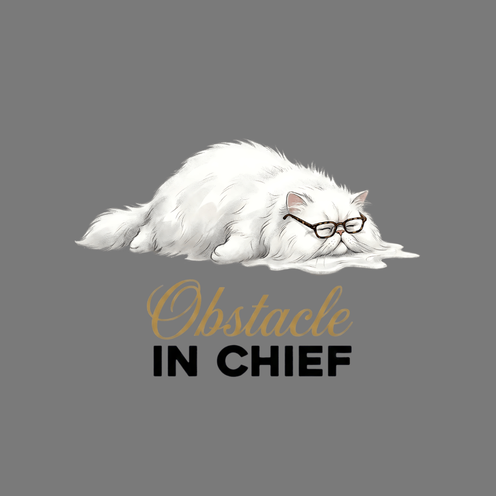 Obstacle In Chief Persian Cat T-Shirt