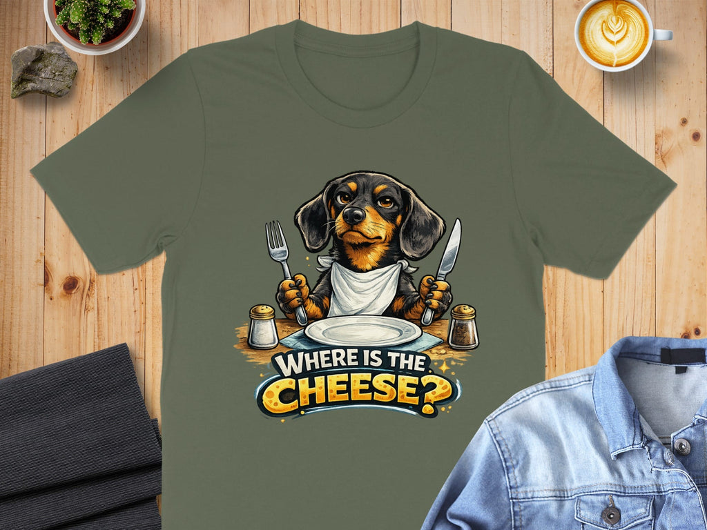 Cute Dog Asking Where Is The Cheese T-Shirt
