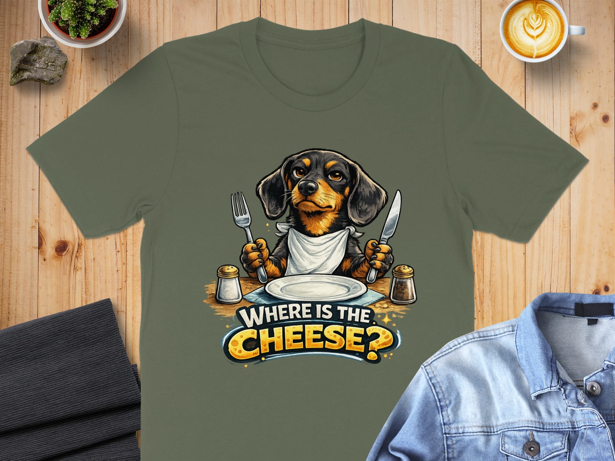 Cute Dog Asking Where Is The Cheese T-Shirt
