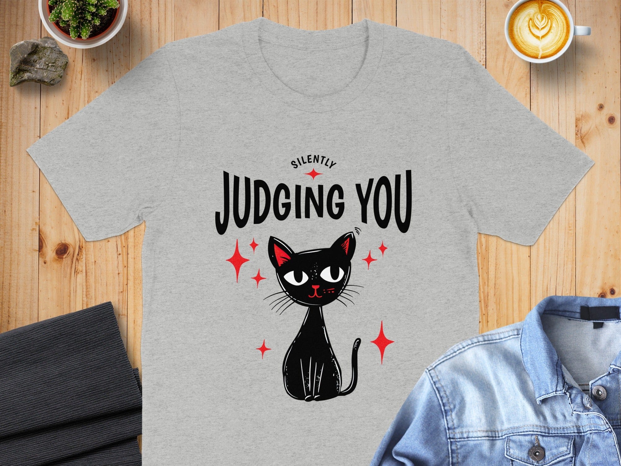Silently Judging You Cat Graphic Tee product