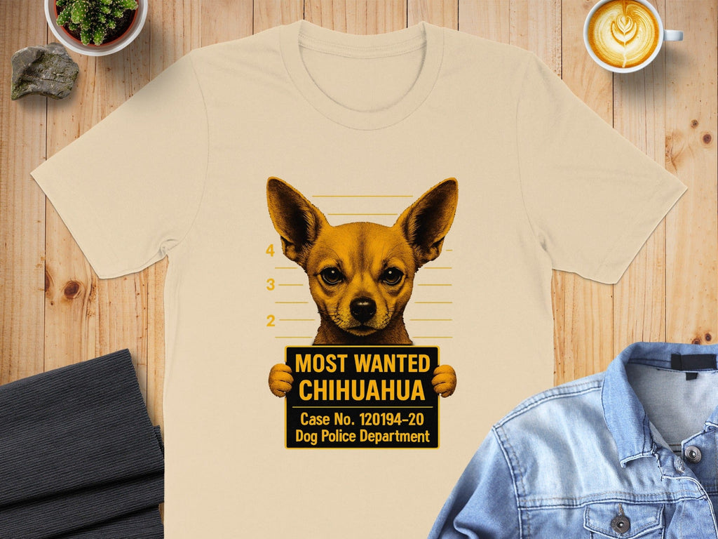 Most Wanted Chihuahua Dog Police Department Shirt