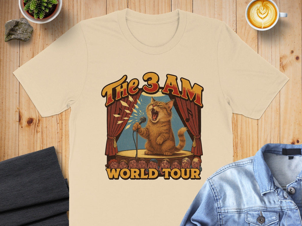 The 3 AM World Tour Cat Graphic T-shirt