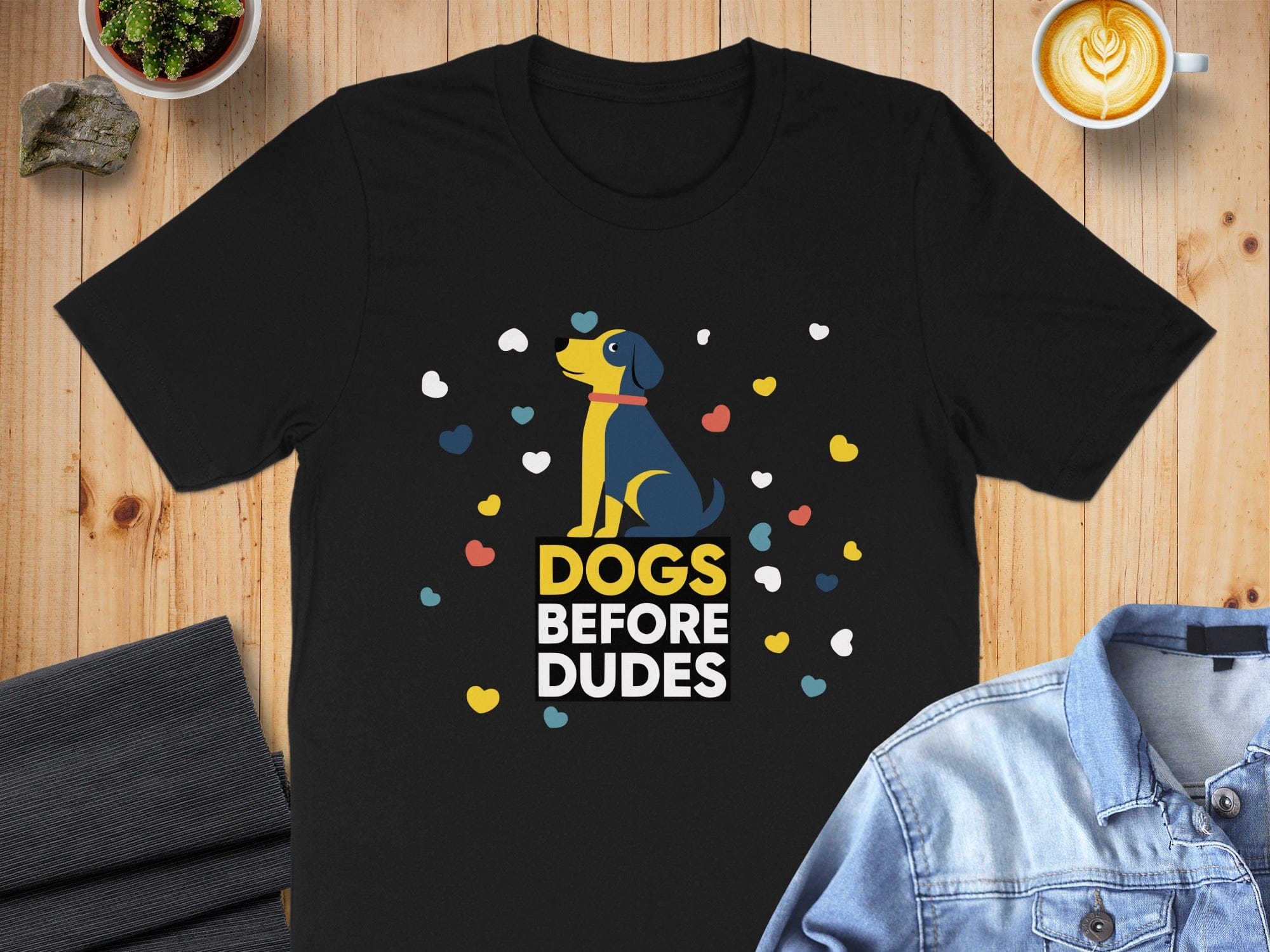 Dogs Before Dudes Cute Dog Graphic T-shirt