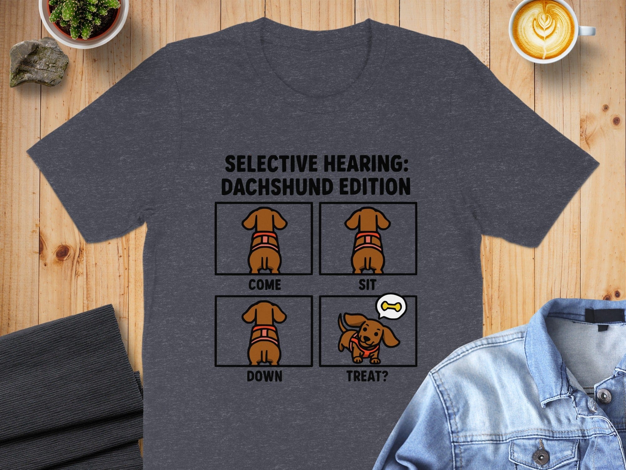 Selective Hearing Dachshund Edition T-shirt