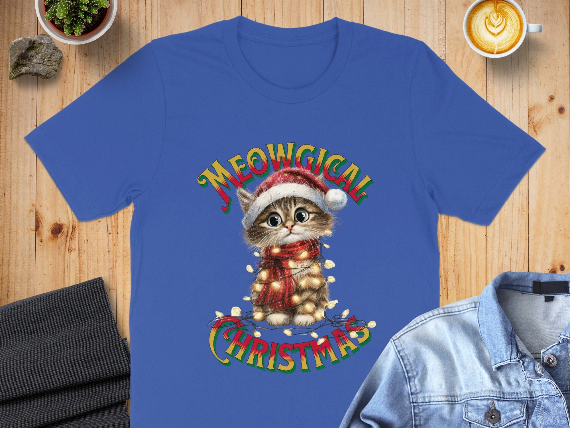 Meowgical Christmas Adorable Cat Holiday Shirt