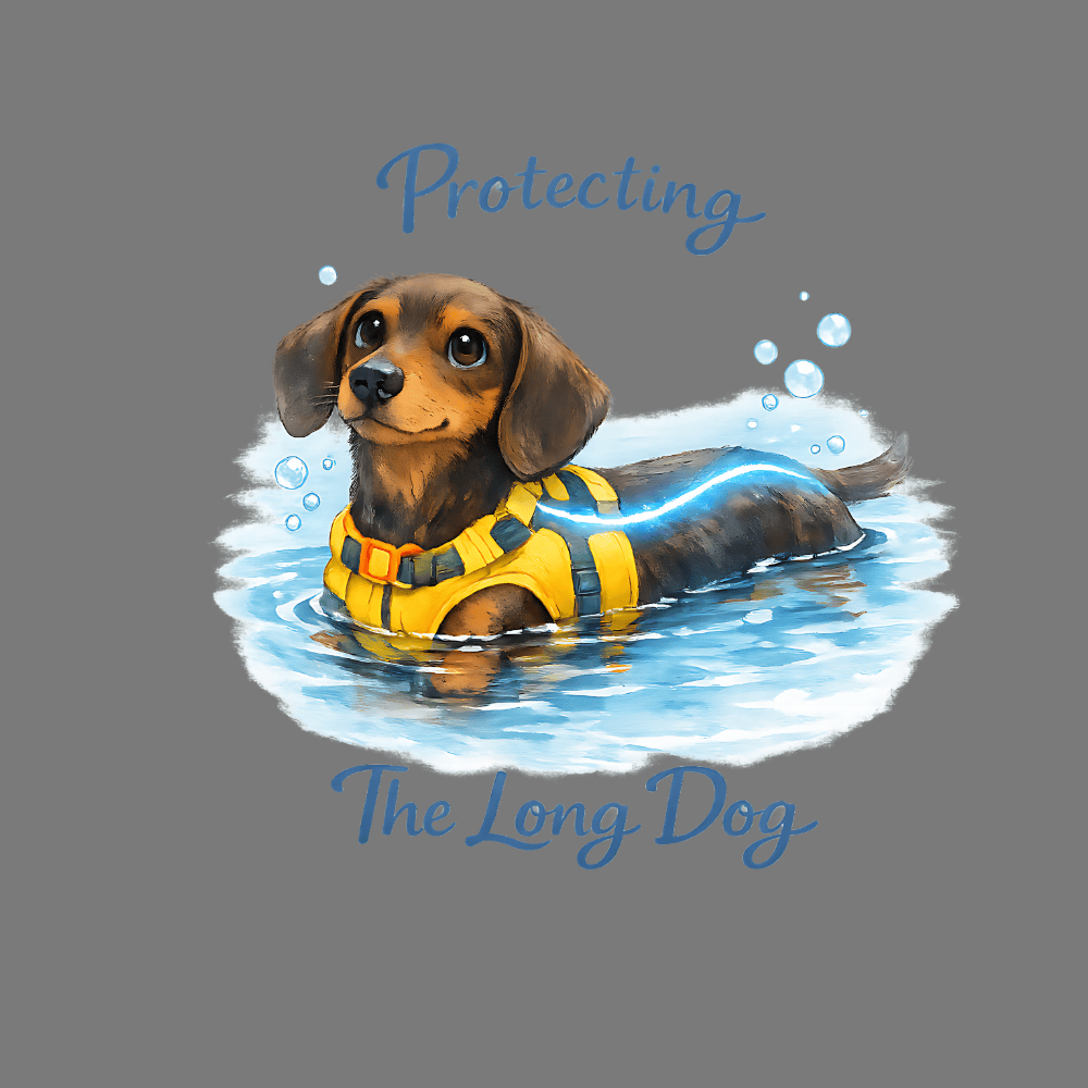 Protecting The Long Dog Cute Dachshund Design Shirt