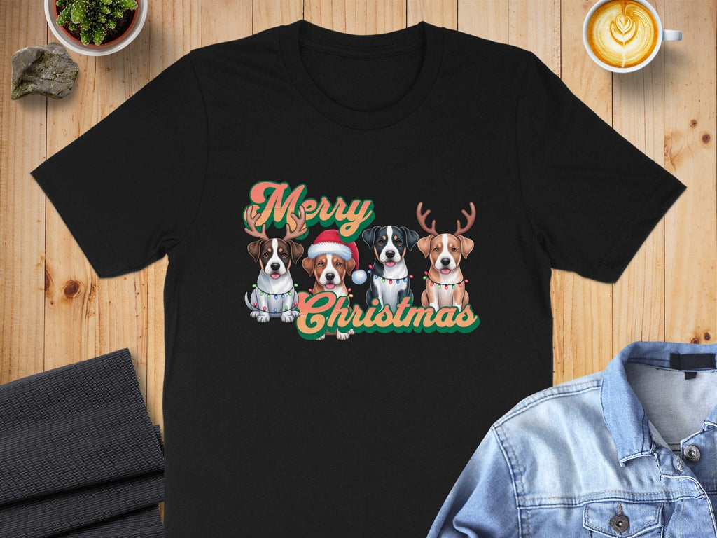 Merry Christmas Dogs Festive Graphic T-shirt product