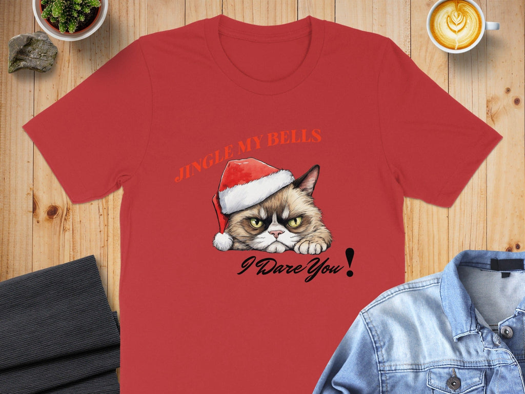 Jingle My Bells I Dare You Cat Design Shirt