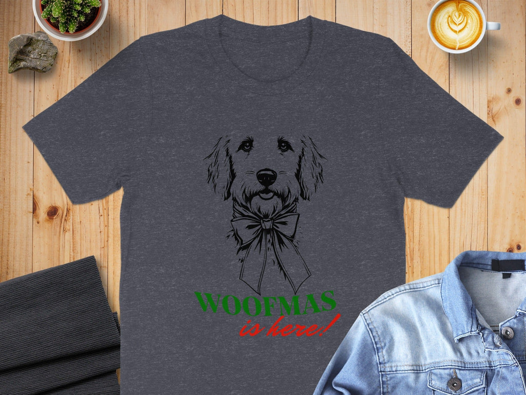 Woofmas is Here Dog Print Graphic Tee Product